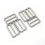 Import Hardware Accessories Adjustable Bra Rings Sliders Hooks Pearl Silver Metal Swimwear Buckles from China