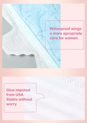 Healthy and care female sanitary pad raw material sanitary napkin for woman