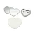 Import Heart shape 53x57.5mm China high quality pin button badge making kit from China