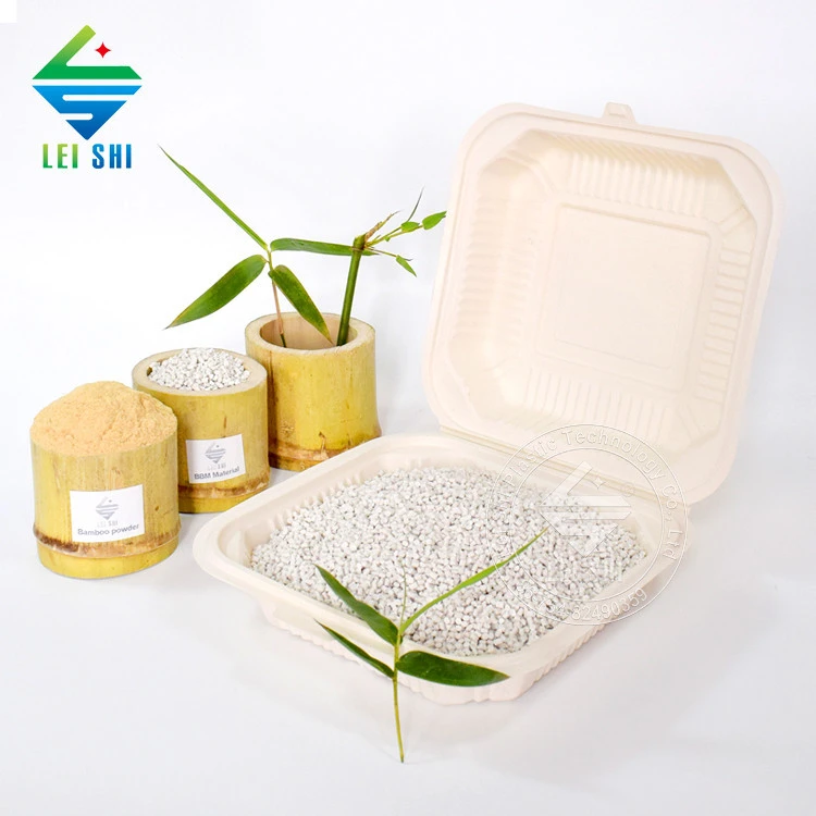 Heat Resistant Bamboo Biodegradable Plastic Raw Material for Lunch Box