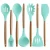Import heat resistant material 11pieces silicone kitchen cooking utensils with wooden handle kitchen utensils for non-stick cookware from China