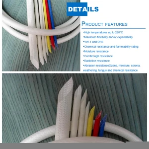 Heat-treatment Fiberglass Sleeving/fiber Glass Braided Sleeving Cable Insulation Heat Shrink Sleeve