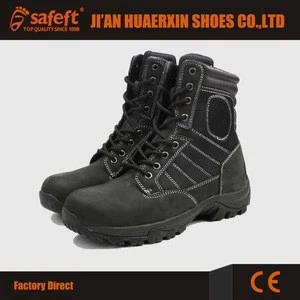 heated rubber winter leather mens used work boots with zipper /shoes
