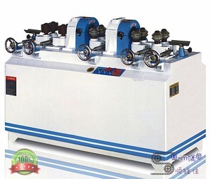 High efficiency double cutter round wood stick milling machine