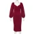 Import High End Tri-Color Lantern Long Sleeve Slim Dress ,Off-The-Shoulder V-Neck Evening Pencil Dress from China