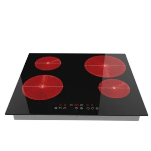 High Grade Glass Ceramic Infrared 4 Burners Cooker With 4 Zones Cooktops Stove Built-in Vitro Ceramic Hob