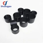 High impact resistance plastic PA 6 bush black Nylon bushing