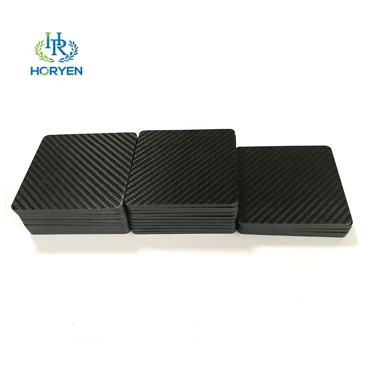 High quality 250*250*2mm epoxy resin carbon plate hard carbon fiber sheet