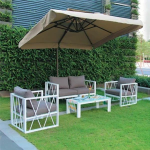 High Quality  All Weather Synthetic Wicker Outdoor Furniture Rattan Garden  Sofa