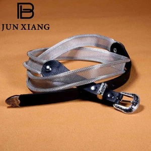 High Quality Belt Metal Chain Female PU Belt