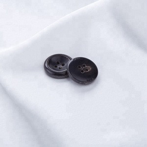 High Quality Classic 4 Holes Black Real Horn Buttons for Blazer,Suit,Coats,Overcoat,Winter Coat,Jacket Engraving Custom LOGO