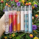 High Quality Custom Vegan Clear Plumping Lip Gloss Private Label Base  Nude Fruit Lipgloss Liquid Lipstick