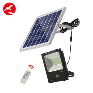 High quality dimmable automatically on outdoor waterproof ip65 20 30 50 60 80 100 120 w solar sensor led floodlight