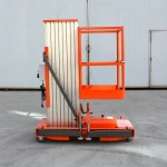 High quality electric aluminum alloy telescopic man lift platform aerial working platform lift