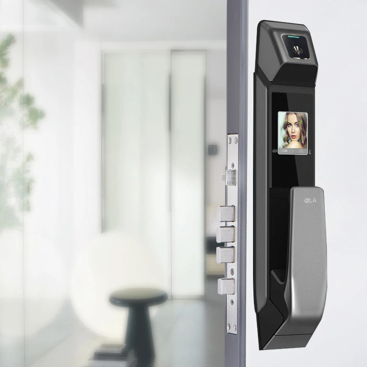 High quality fully automatic  password locks with fingerprint smart face recognition door lock