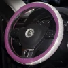 High quality gem stone car steering wheel cover Luxury Crystal Women Girls Leather Crystal Rhinestone covered Accessories