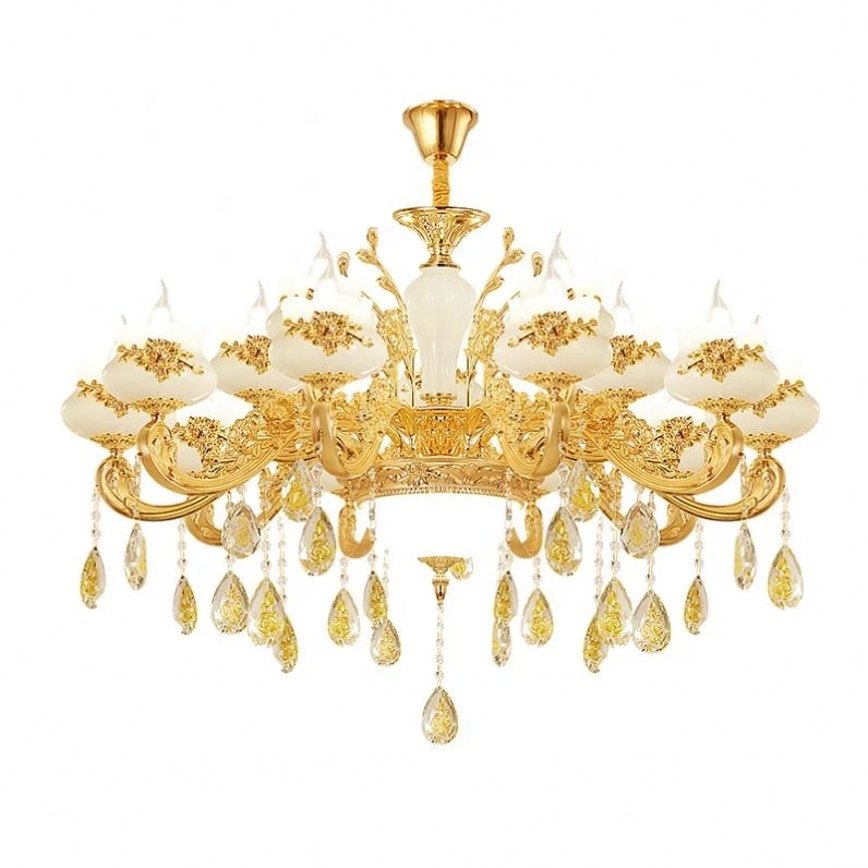 High Quality   Glass Lampshade Ceiling Luxury Chandelier Lighting  Fixture
