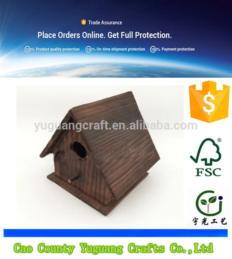High Quality Handmade Outdoor Wooden Bird Nest Eco-Friendly