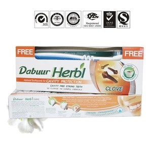 High quality Iraq brand NHS fluoride free propolis dabur toothpaste