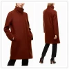 High Quality Long Red Woolen Ladies Coat For Cold Winter