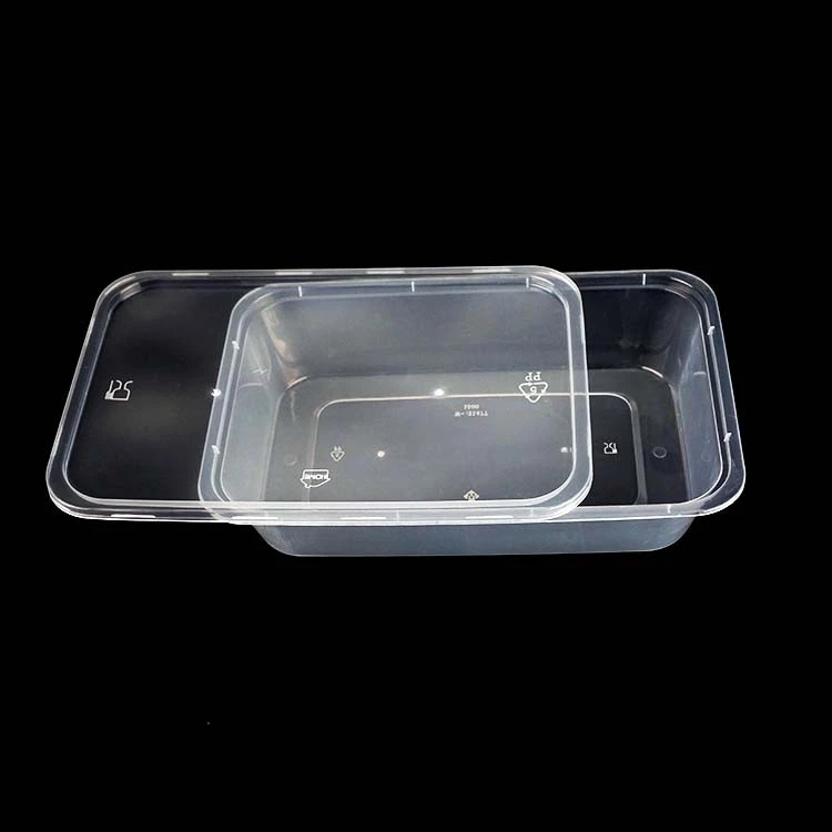 High quality  pp 1 compartment reusable eco-friendly clear disposable plastic takeaway box food containers with lid