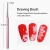 Import high quality professional nail art detail flat fan liner paint brush for nails design from China