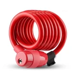 High quality wholesale key cable lock alloy cable lock key bike bicycle lock