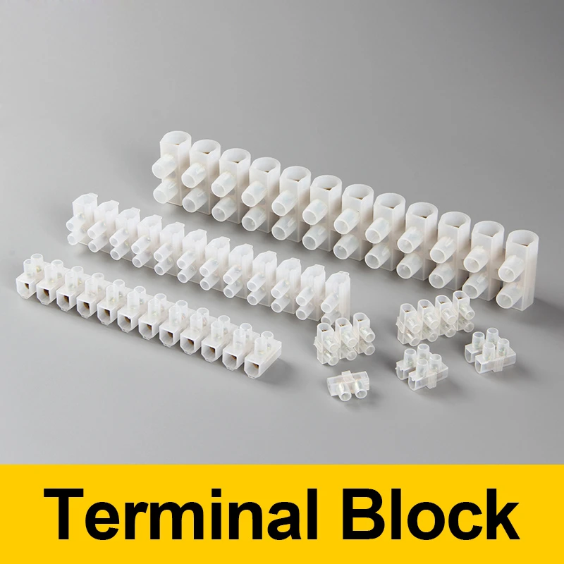 High quality wholesale screw plastic terminal block strip connector with screws H/U type  3A-150A