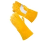 High quality wholesales cow split leather fire proof welding protective hand gloves