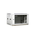High Quality With Best Price 9U Glass Fronted Wall Mounted Network Cabinet Double Section Cabinet