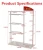 Import High Quantity  shoes Sock Clothes  Metal Display Rack Underwear Shelf Hanging Storage Stands from China