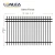 Import High Strength Regular 2.1m Wrought Iron Fence Spear Top Steel Fence with three horizontal rails ALL Customizable from China