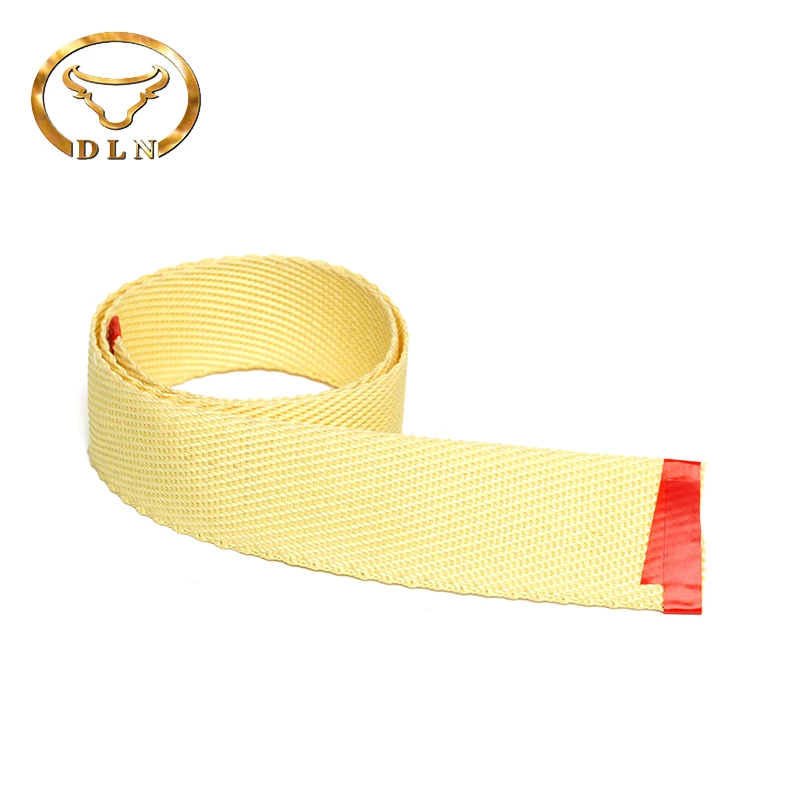 High temperature resistant aramid tape used for safety rope and handling, flame retardant