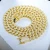Import hip hop chain 14k gold plated mens 15mm cuban cz chain necklace with double clasp from China