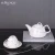 Import Home Decoration Accessories High End Elegant Royal Marble Ceramic Tea Pot Coffee Cup For Table from China