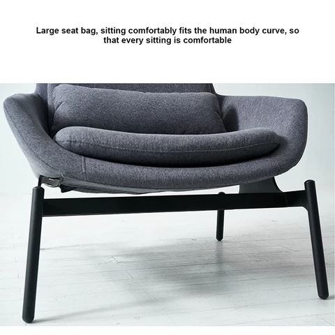 Home Furniture New Model Upholstered Leisure Sofa Chair Promotion Fabric with Metal Frame Living Room Furniture Modern