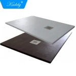 Home Standard 1200mm x 800mm Graphite Slate Effect Rectangular Stone Shower Tray
