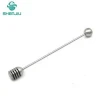 Honey and Syrup Dipper Stick, 304 Stainless Steel Honey Spoon for Honey Pot Jar Containers