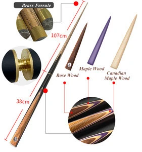 Hongjie Billiards Favourable Snooker Cue stick , Handmade Ash Wood Billiard Cues, Snooker Cues