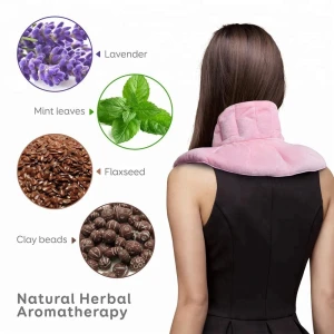 Hot Reusable Microwavable Hot Cold Neck And Shoulder Therapy Wrap Heating Pads