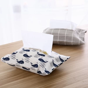 Hot Sale Creative Fashion Tissue Paper holder custom logo and size paper tissue box