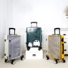 Hot sale Custom Carryon Waterproof 100% PC Hard Shell suitcase Transparent luggage