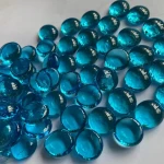 Hot sale Glass Marble/balls Decorative Colored Glass Marbles  Colored Flat Glass Beads Marbles Custom Shape Accepted