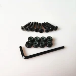 Hot sale Longboard Bolts and Nuts Golden Black color 1inch Skate board hardware bolts