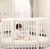 Import Hot sale  multifunctional pine wood round baby crib bed from China