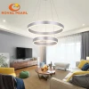 Hot sale single circle metal+acrylic 48W led light bases pendant light