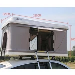 Hot Sale Waterproof camping hard shell car roof tent box