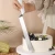 Import Hot Sales Stainless Steel PP Plastic Handle Spatula Cake Cream Curved Spatula With Measuring Scale from China