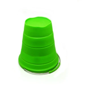 Hot sell high quality folded silicone ice bucket