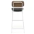 Import Hot Sell metal bar Stool, Kitchen Counter Bar Stool with Wooden/Upholstered Seat High Back 75cm from China